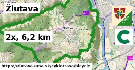 Žlutava Cyklotrasy bicycle 