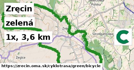 Zręcin Cyklotrasy zelená bicycle