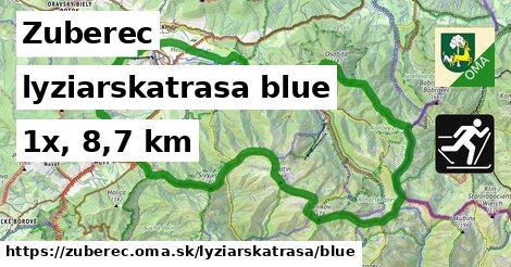 Zuberec Lyžiarske trasy modrá 