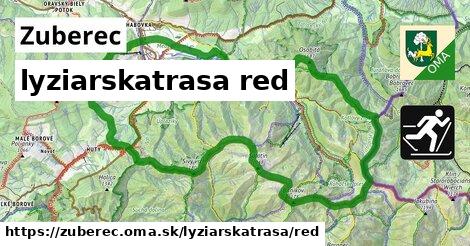 Zuberec Lyžiarske trasy červená 