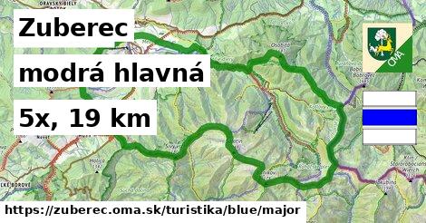 Zuberec Turistické trasy modrá hlavná