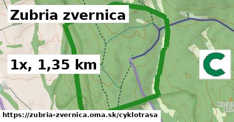 Zubria zvernica Cyklotrasy  