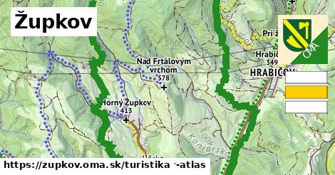 Župkov Turistické trasy  