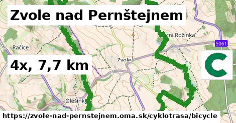 Zvole nad Pernštejnem Cyklotrasy bicycle 
