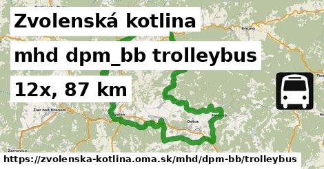 Zvolenská kotlina Doprava dpm-bb trolleybus