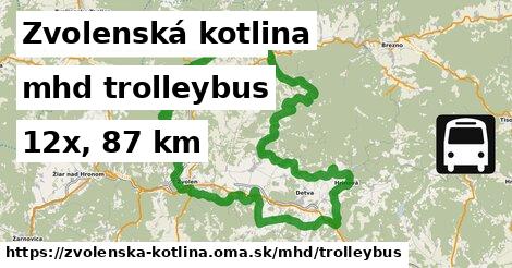 Zvolenská kotlina Doprava trolleybus 