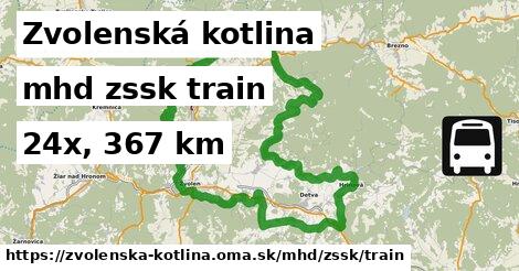 Zvolenská kotlina Doprava zssk train