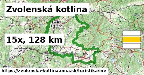 Zvolenská kotlina Turistické trasy iná 