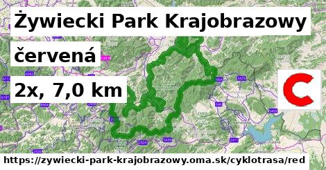 Żywiecki Park Krajobrazowy Cyklotrasy červená 