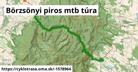 Börzsönyi piros mtb túra