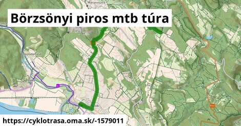 Börzsönyi piros mtb túra