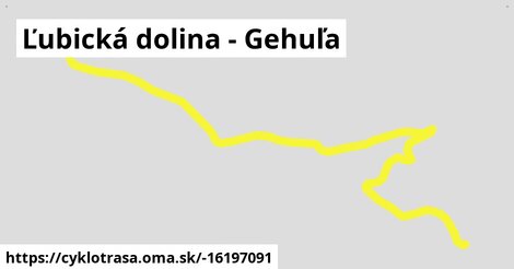 Ľubická dolina - Gehuľa