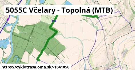 5055C Včelary - Topolná (MTB)