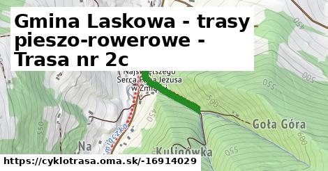 Gmina Laskowa - trasy pieszo-rowerowe - Trasa nr 2c
