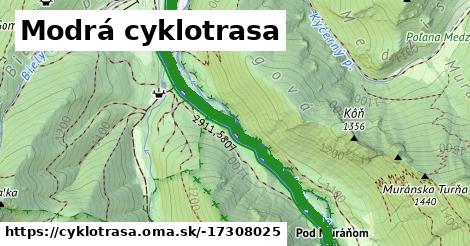 Modrá cyklotrasa