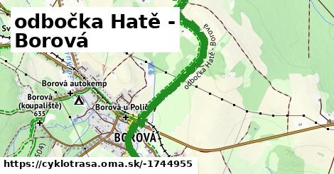 odbočka Hatě - Borová