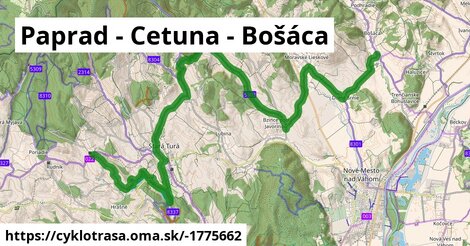 Paprad - Cetuna - Bošáca