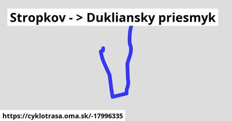 Stropkov - >  Dukliansky priesmyk