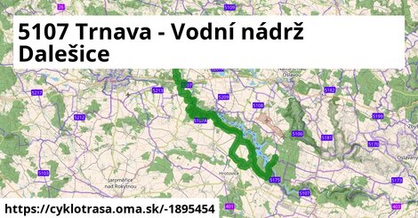 5107 Trnava - Vodní nádrž Dalešice