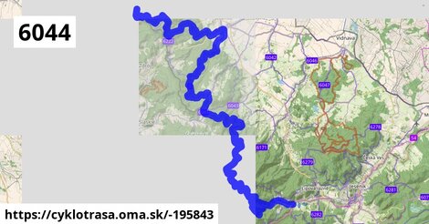 6044 Horní Lipová,rozc, napojení na EV9. - Bílá Voda, hranice, napojení na 6041