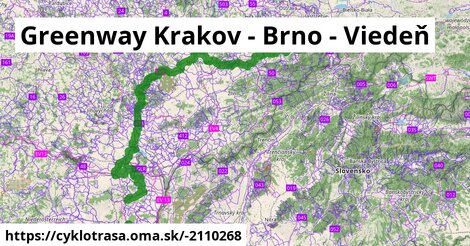 Greenway Krakov - Brno - Viedeň