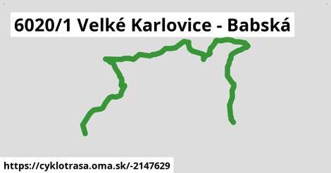 6020/1 Velké Karlovice - Babská