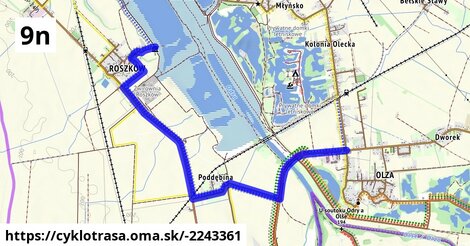 Rowerowy Szlak Odry - odcinek Olza-Malina
