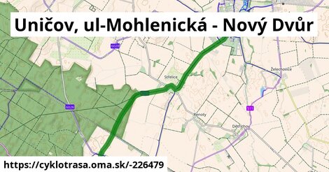 Uničov, ul-Mohlenická - Nový Dvůr