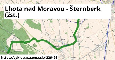 Lhota nad Moravou - Šternberk (žst.)