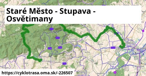 Staré Město - Stupava - Osvětimany