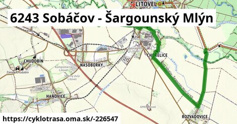 6243 Sobáčov - Šargounský Mlýn