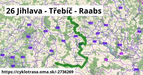 26 Jihlava - Třebíč - Raabs