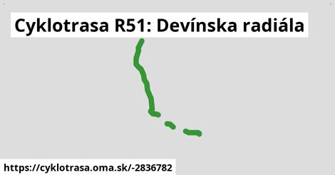 Cyklotrasa R51: Devínska radiála
