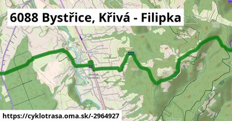 6088 Bystřice, Křivá - Filipka