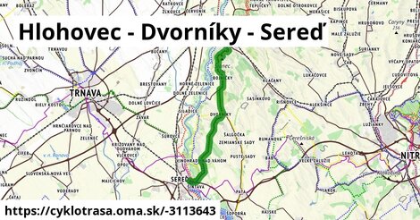 Hlohovec - Dvorníky - Sereď