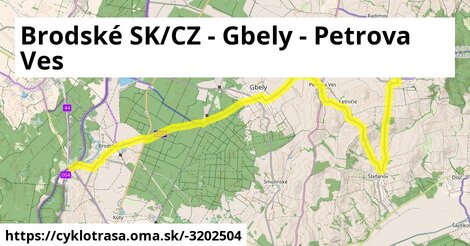 Brodské SK/CZ - Gbely - Petrova Ves