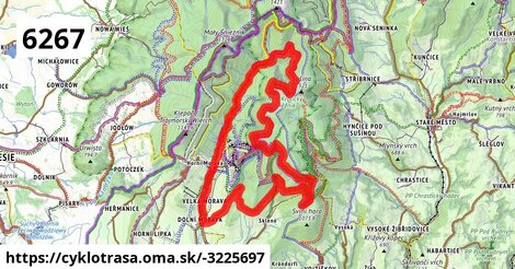 6267 Dolní Morava - okruh přes Slamník - Kaskády