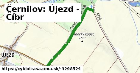 Černilov: Újezd - Číbr