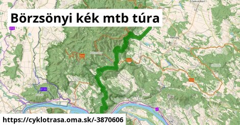 Börzsönyi kék mtb túra