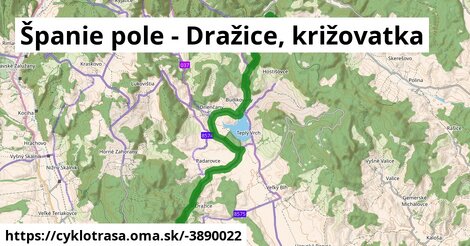 Španie pole - Dražice, križovatka