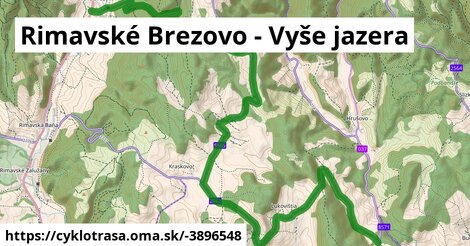 Rimavské Brezovo - Vyše jazera