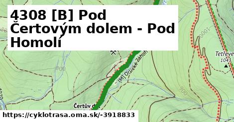 4308 [B] Pod Čertovým dolem - Pod Homolí