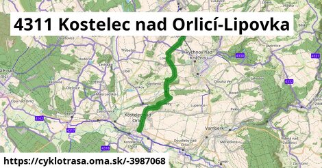 4311 Kostelec nad Orlicí-Lipovka