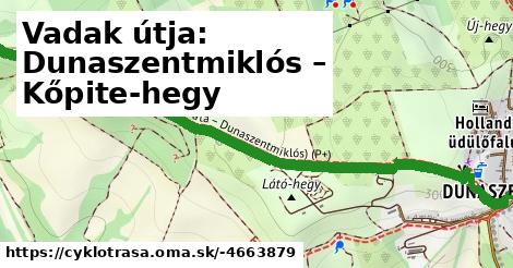 Vadak útja: Dunaszentmiklós – Kőpite-hegy