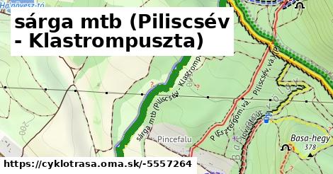 sárga mtb (Piliscsév - Klastrompuszta)