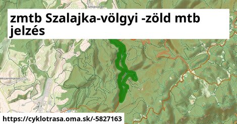 zmtb Szalajka-völgyi -zöld mtb jelzés