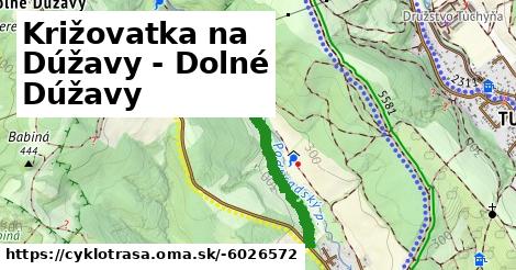 Križovatka na Dúžavy - Dolné Dúžavy