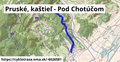 Pruské, kaštieľ - Pod Chotúčom