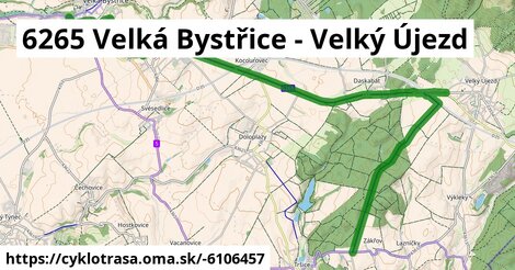 6265 Velká Bystřice - Velký Újezd