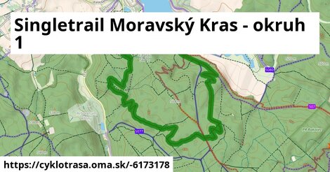 Singletrail Moravský Kras - okruh 1